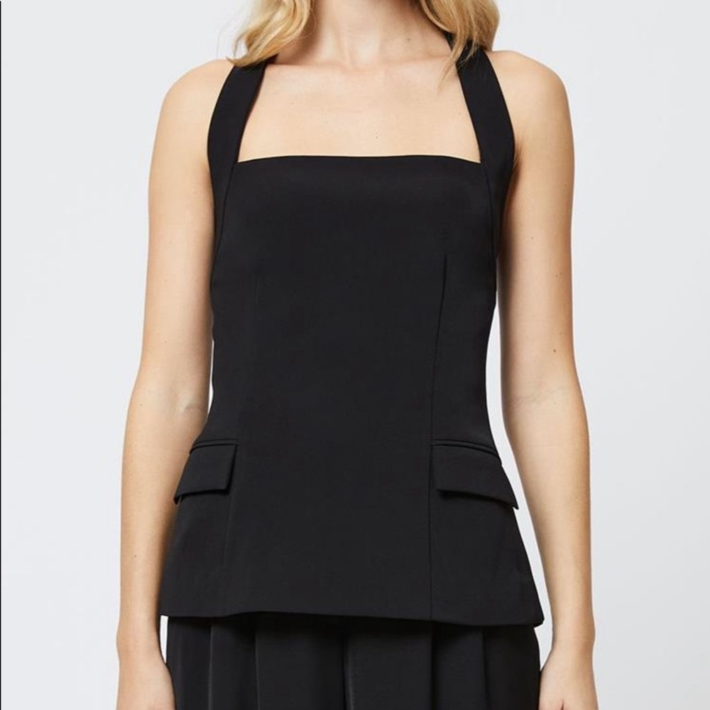 French Connection Harrie Suiting Halter Neck Top